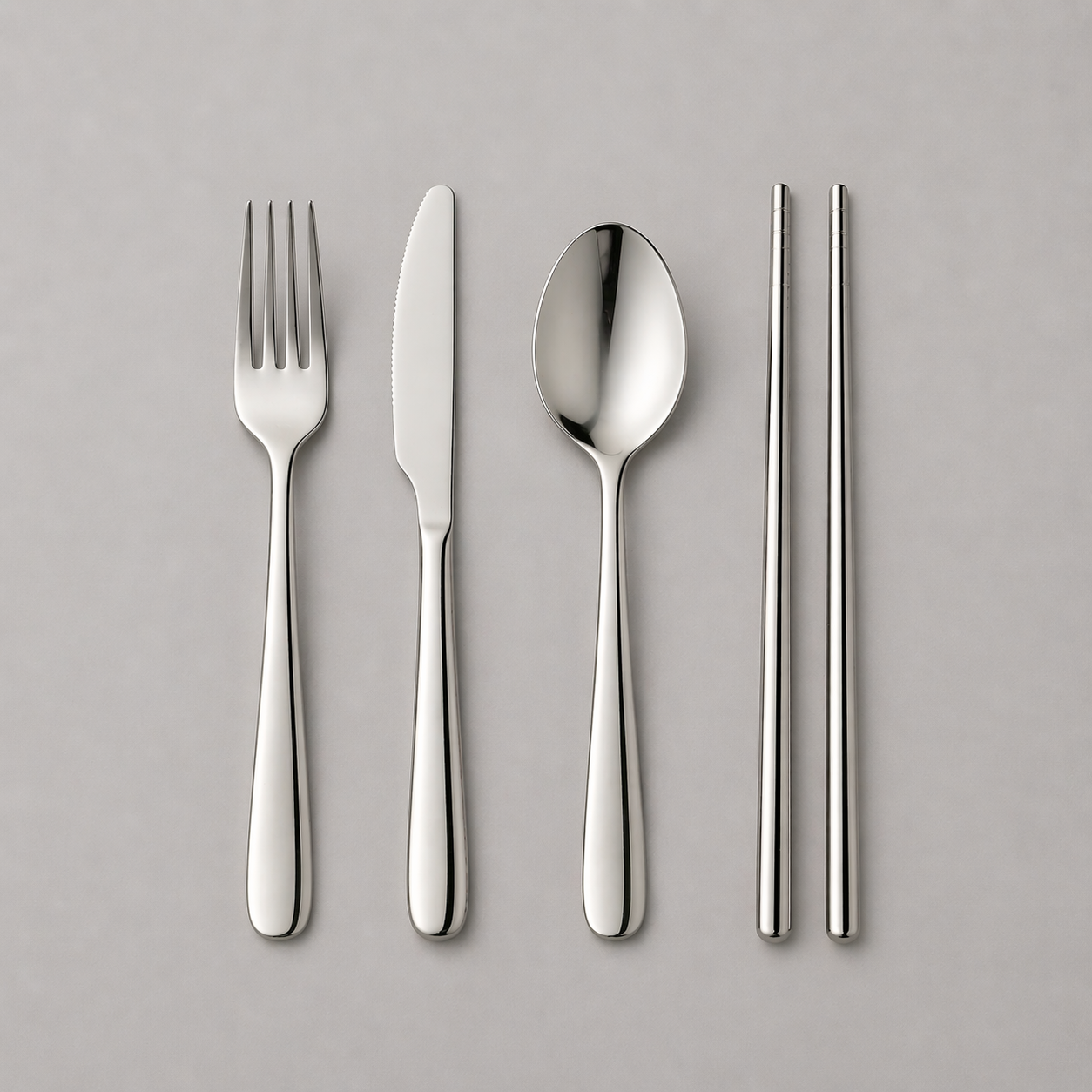Travel Cutlery Set — Cherry Red
