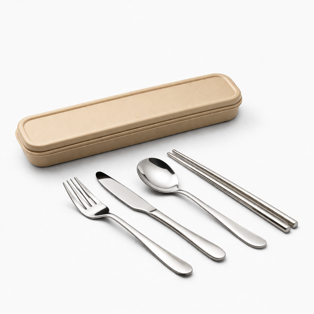 Travel Cutlery Set — Warm Sand