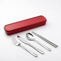 Travel Cutlery Set — Cherry Red