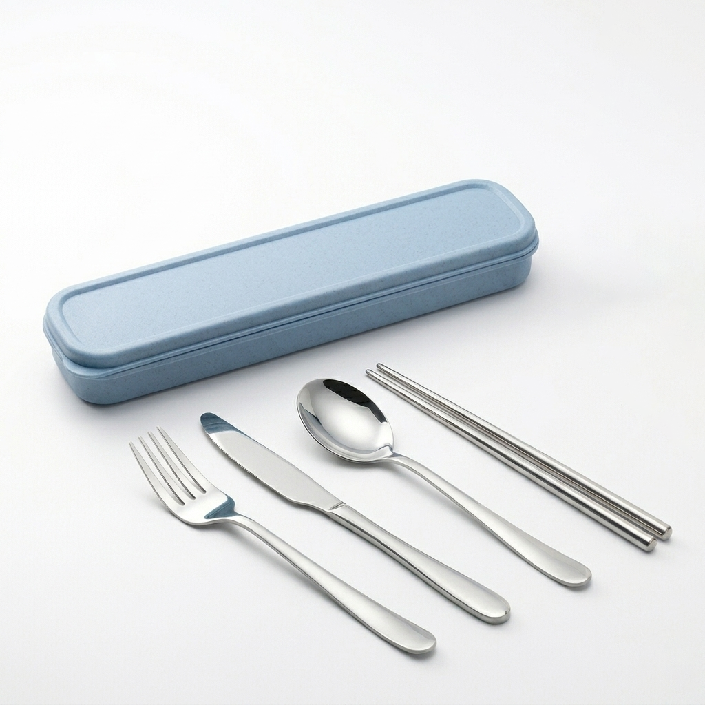 Travel Cutlery Set — Sky Blue